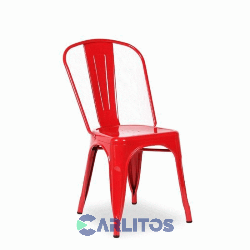 Silla Tolix Acero Garden Life Roja