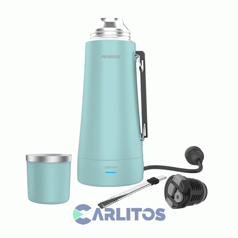 Termo De Mate Peabody Eléctrico 1 Litro pe-eta1001c Celeste