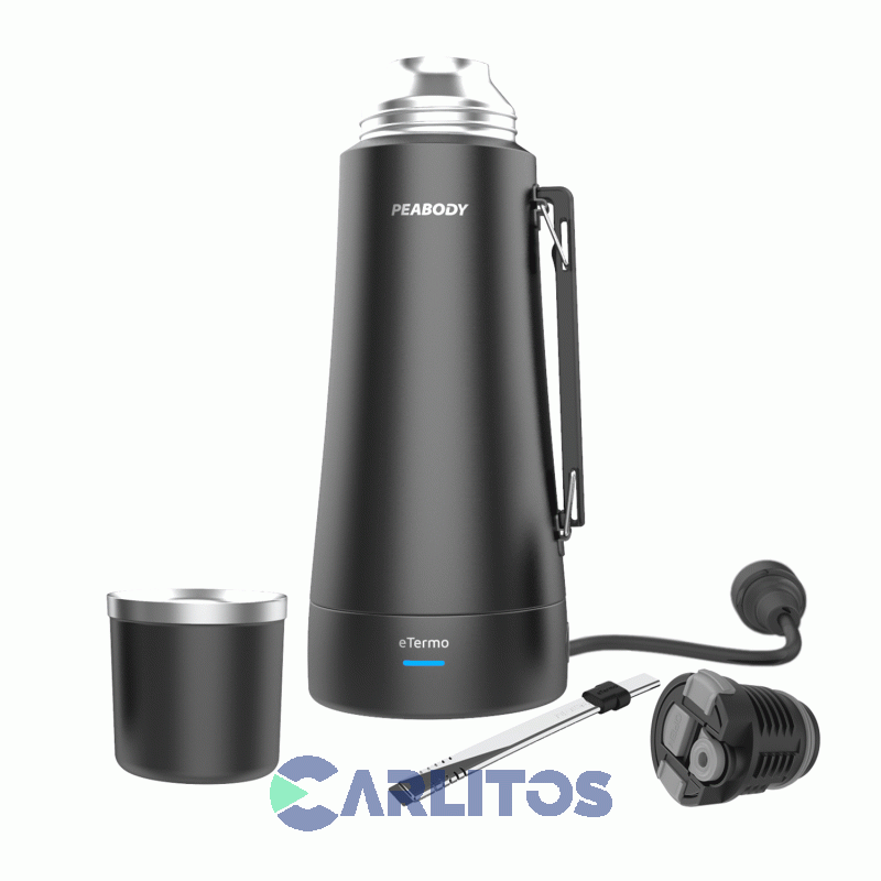 Termo De Mate Peabody Eléctrico 1 Litro Pe-et1000n Negro