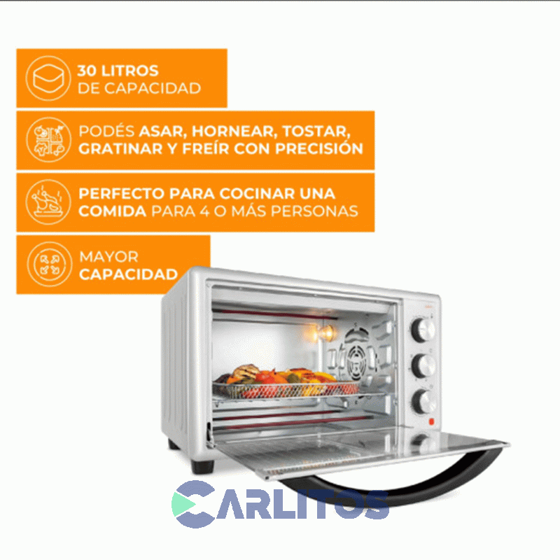 Horno Electrico Conveccion Con Freidora 15 Litros Atma Hgfa3023pi