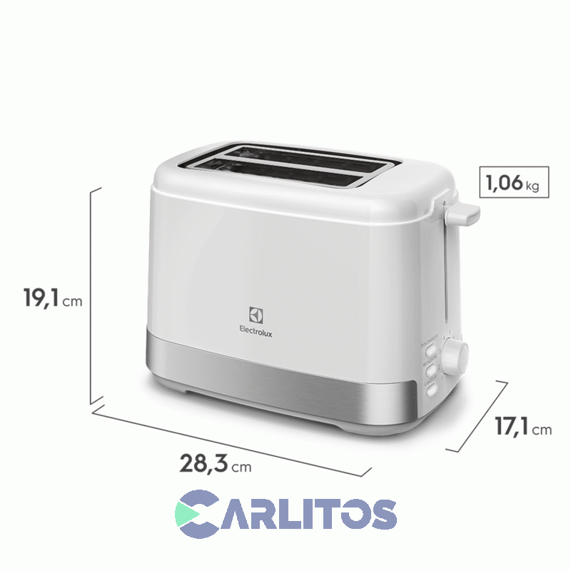 Tostadora Eléctrica  Electrolux Blanca Ets11