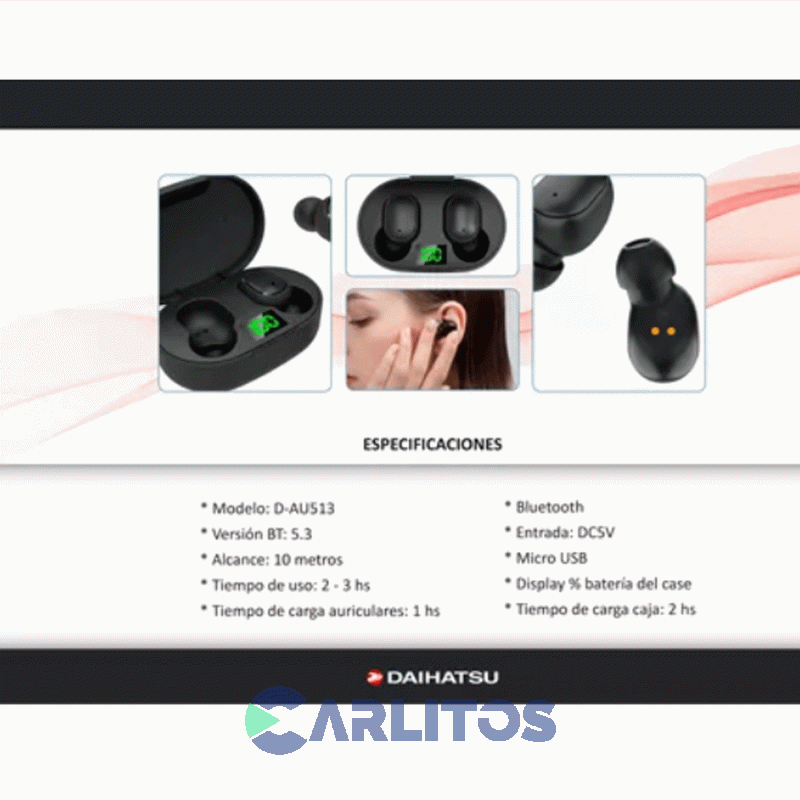 Auricular Daihatsu Bluetooth D-au513