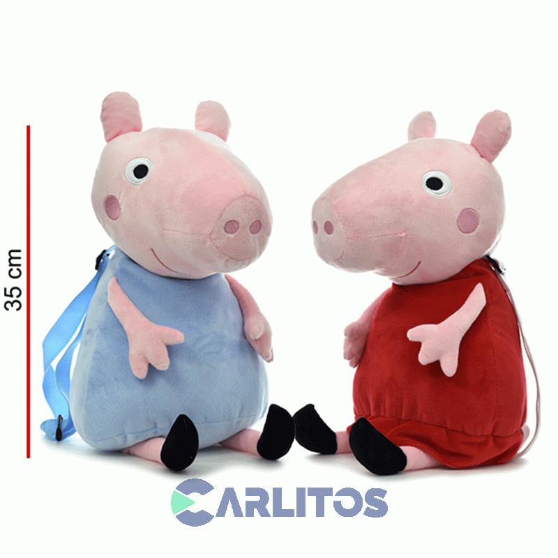 Mochila Peppa Y George 35 Cm