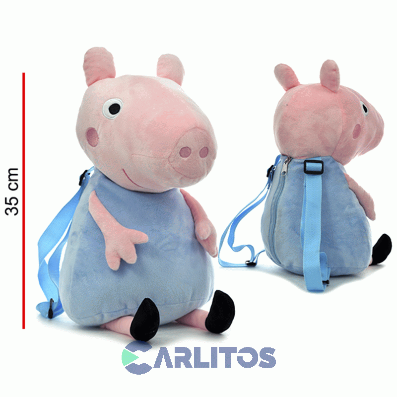 Mochila Peppa Y George 35 Cm