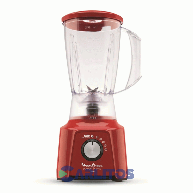 Licuadora Moulinex 700 Wts De Vaso Powermix Plus Lm284558 Roja