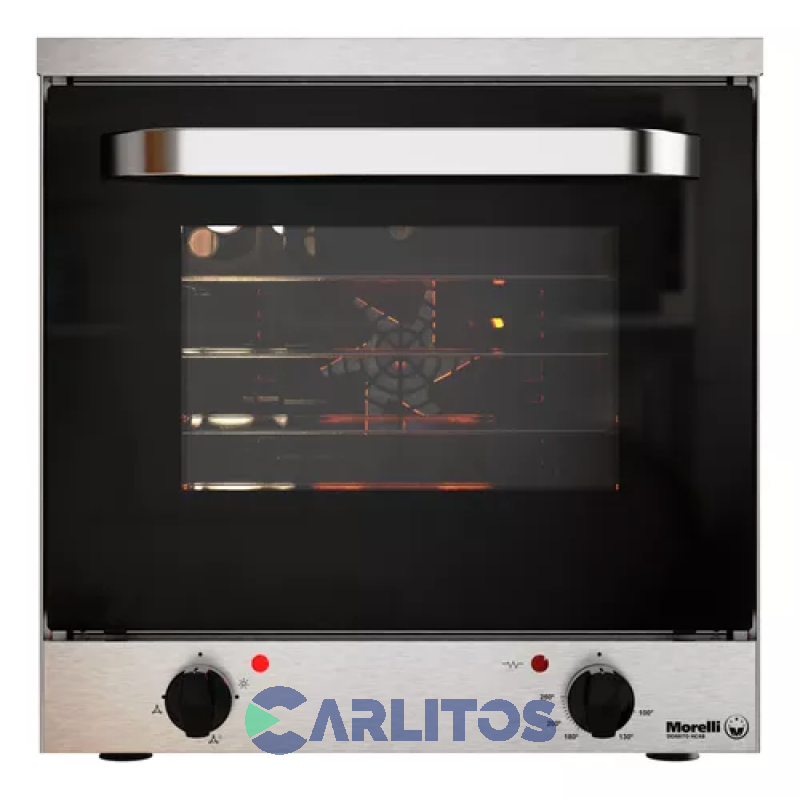 Horno Electrico Acero Inoxidable Con 4 Bandejas Morelli 700613-2 Ex Acero