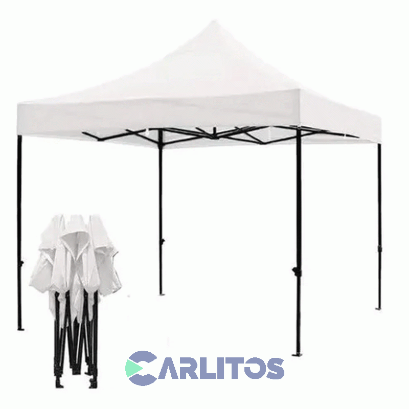 Gazebo Plegable 3 X 3 X 2.50 Altura Central Goodnice Outdoors Blanco