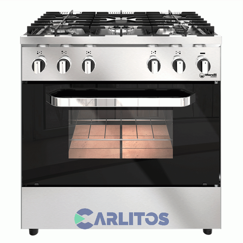 Cocina A Gas Industrial Morelli 82 Cm Acero Inoxidable 16069