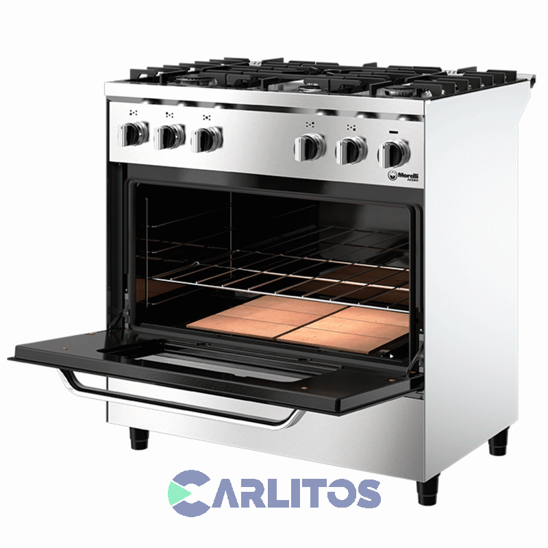 Cocina A Gas Industrial Morelli 82 Cm Acero Inoxidable 16069