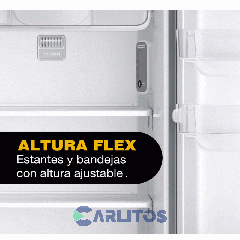 Heladera No Frost Whirlpool 361 Litros Acero Inoxidable Wrm39ck