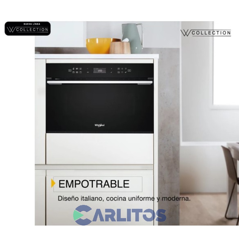 Microondas Empotrable Con Grill Whirlpool Digital 31 Litros Negro Wmo31ae