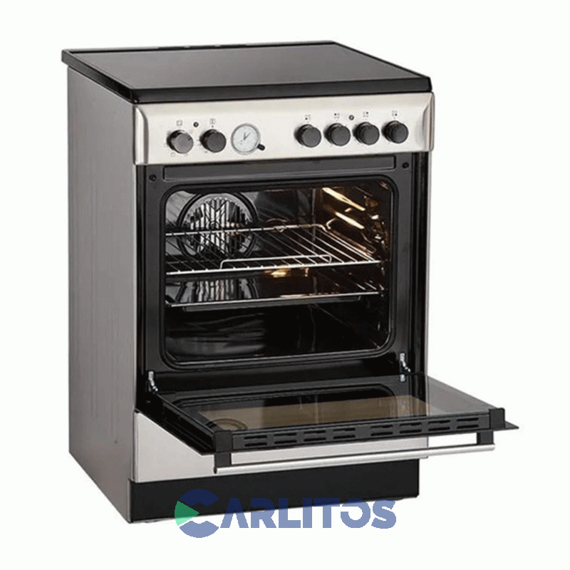 Cocina Eléctrica Vitrocerámico Ariston 60 CM Convección Acero Inox. A6v530