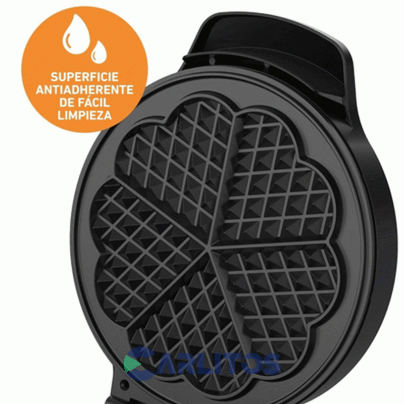 Wafflera Eléctrica Peabody Negra Pe-wm186