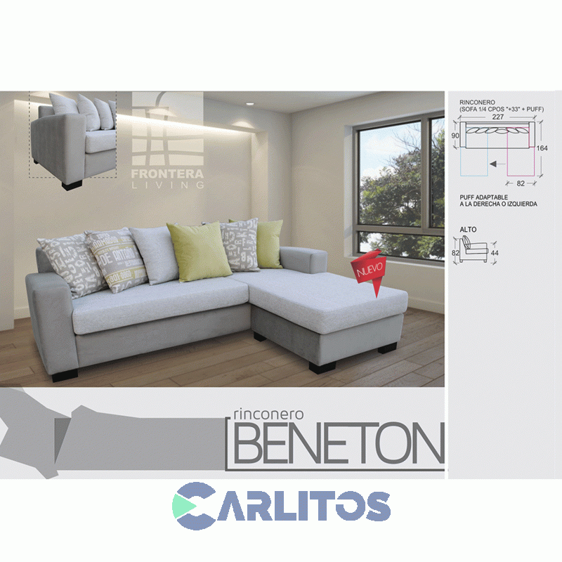 Sofa Rinconero Beneton Frontera Living Grupo 2